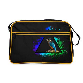 Oiseau de glace naturecontest nature nature animal Icebird - Sac Retro - noir/or - Devant