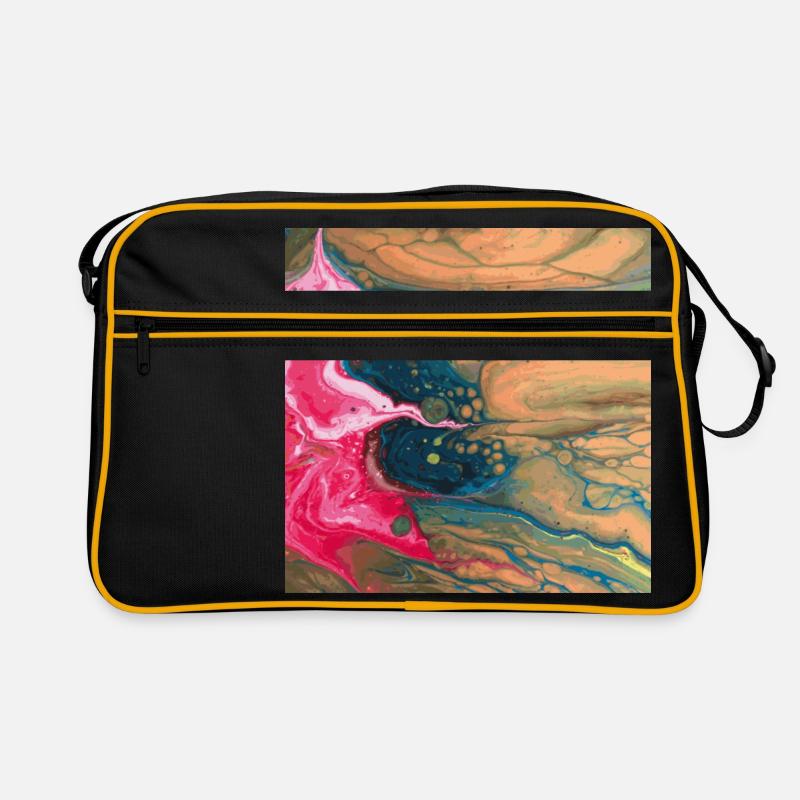 Orchid2 - Retro Tasche - Schwarz/Gold