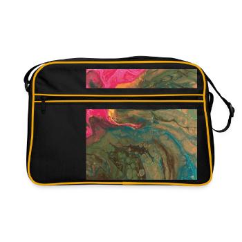 Orchid - Retro Tasche - Schwarz/Gold - Vorne