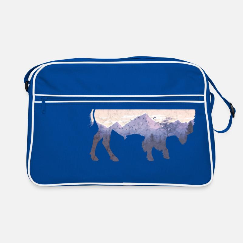 Bison utilisé look Sac Retro