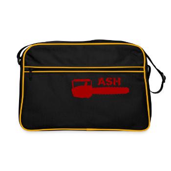 Cendre - tronçonneuse - Sac Retro - noir/or - Devant