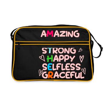 MÈRE - Sac Retro - noir/or - Devant