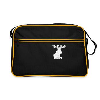Norweschendir Saxony funny gift home love - Retro Bag - black/gold - Front