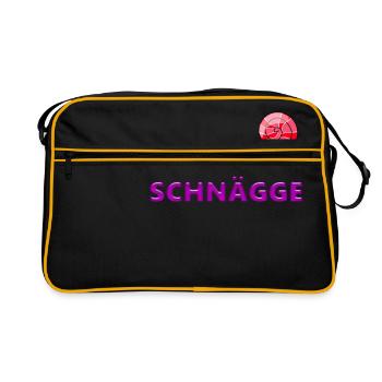 Zuggorschnägge Saxony funny gift home - Retro Bag - black/gold - Front