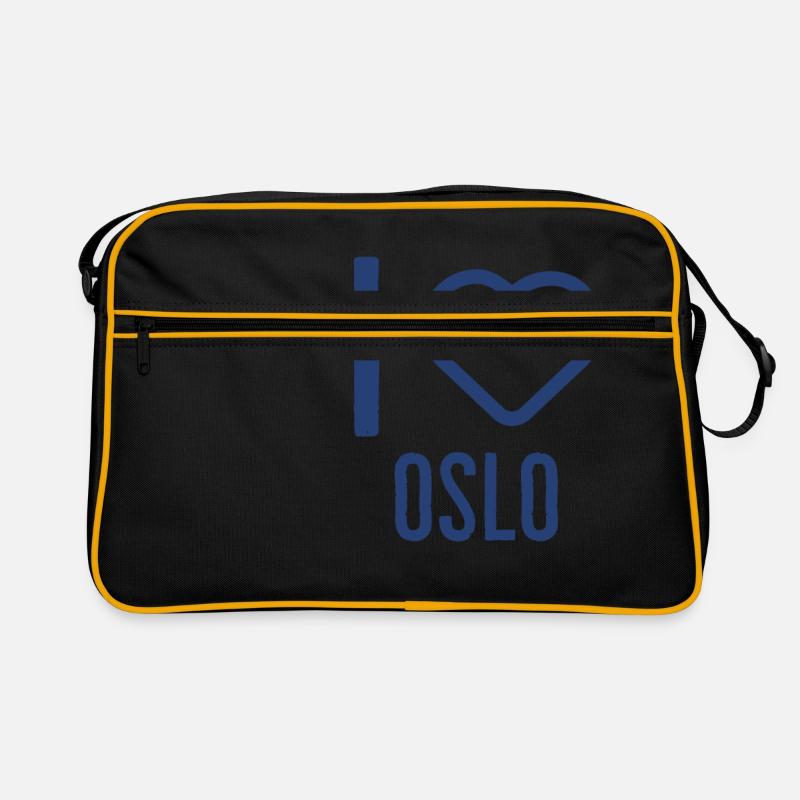 Ich liebe Oslo Retro Tasche