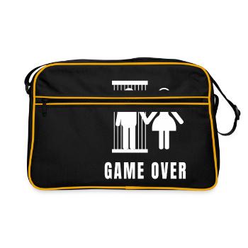 Bachelorette cadeau de fête - Sac Retro - noir/or - Devant
