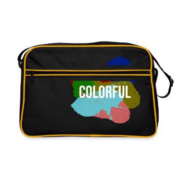 colorful - Retro Bag - black/gold - Front