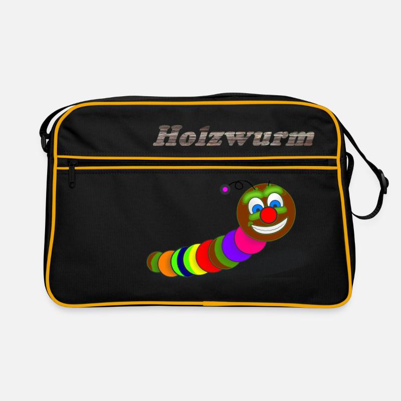 Conception de vers de bois Sac Retro
