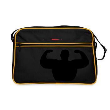 Buttergolem Training Motivation Gift - Retro Bag - black/gold - Front