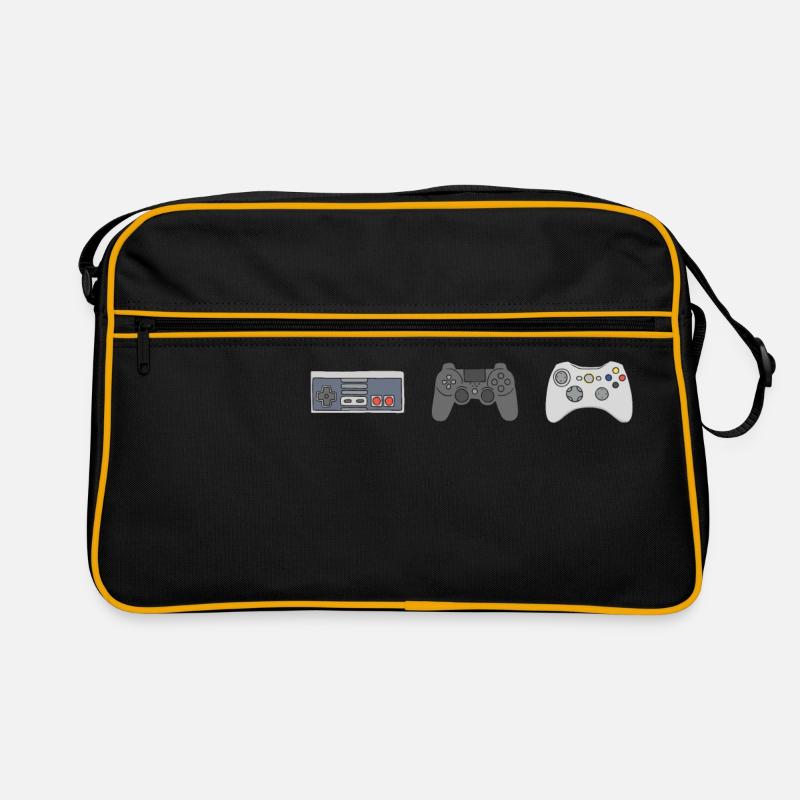 Classic Game - Retro Tasche - Schwarz/Gold