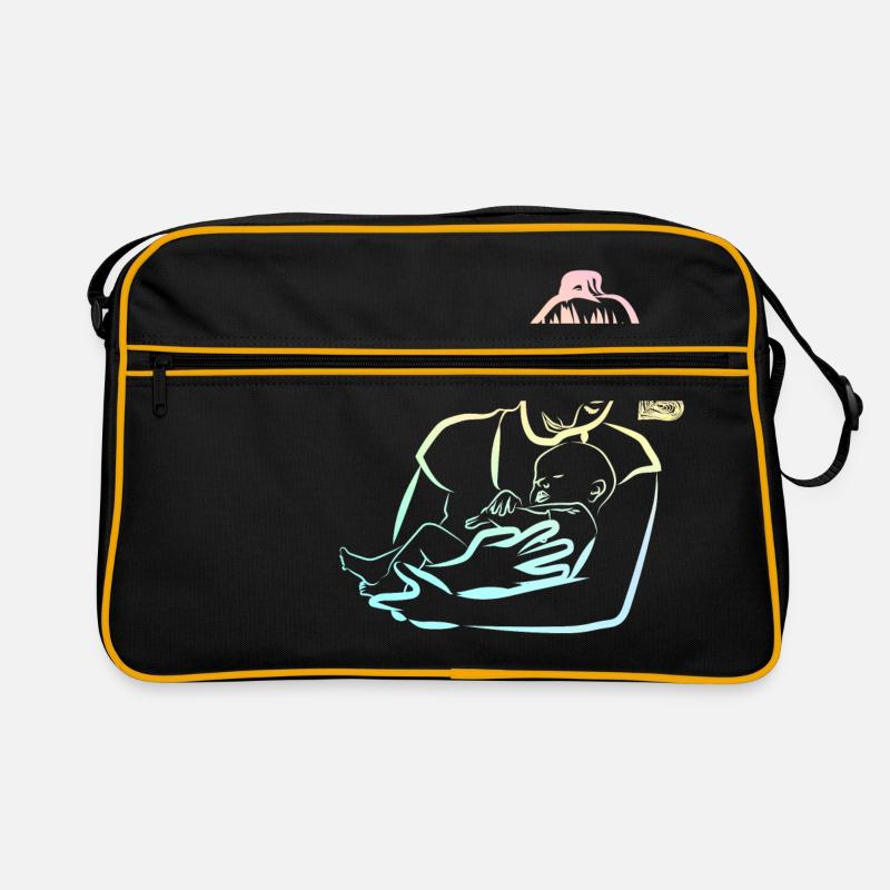 Bébé Grossesse Maman enfant mère idée cadeau Sac Retro