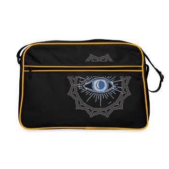 The opened third eye - gift idea - Retro Bag - black/gold - Front