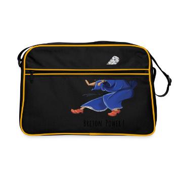 Breton power - Retro Bag - black/gold - Front