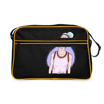 Enfant cool - Sac Retro - noir/or - Devant