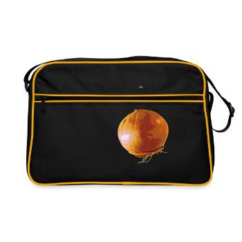Onion Zwiebel - Retro Tasche - Schwarz/Gold - Vorne