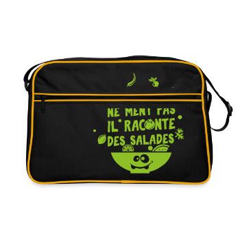 VEGAN - Sac Retro - noir/or - Devant