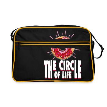 Cool chemise beignet 'le cercle de la vie' - Sac Retro - noir/or - Devant