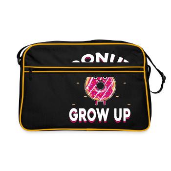 Chemise beignet cool 'Donut grandir' - Sac Retro - noir/or - Devant