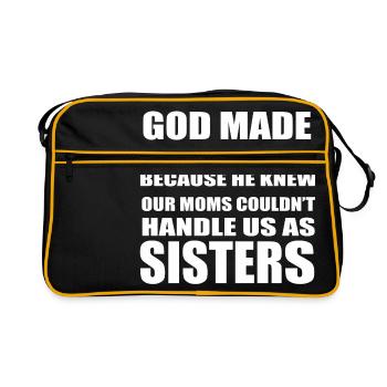 Meilleures amies Best friends - Sac Retro - noir/or - Devant