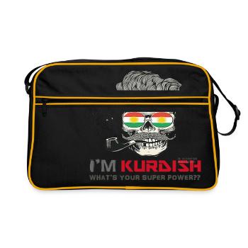 tshirt pour kurd - Sac Retro - noir/or - Devant