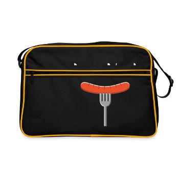 Is me sausage - Retro Bag - black/gold - Front