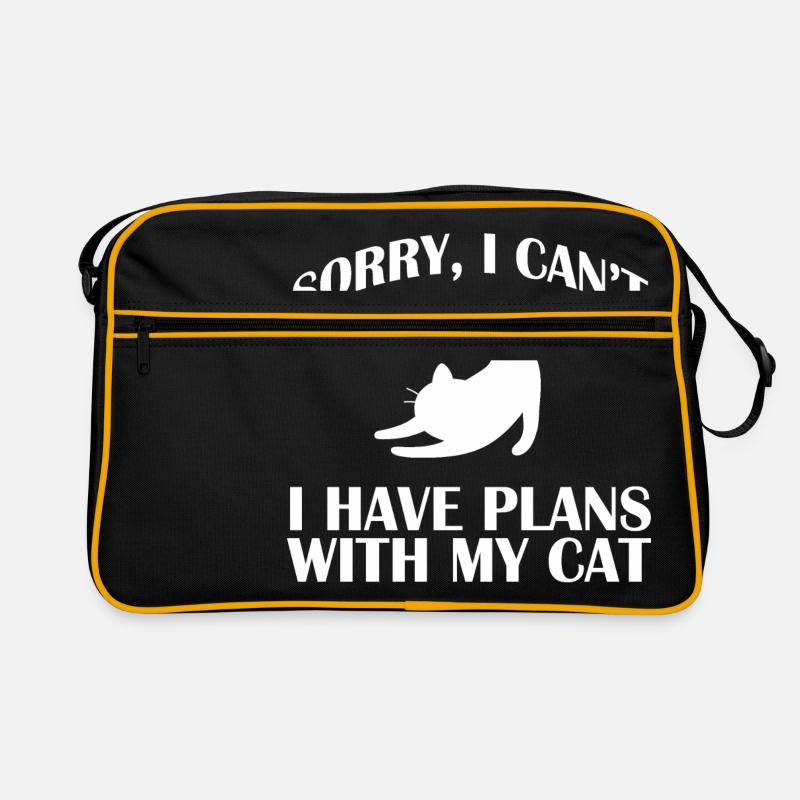 Katze Kätzchen Mieze Kitten Miezekatze Katzendame Retro Tasche