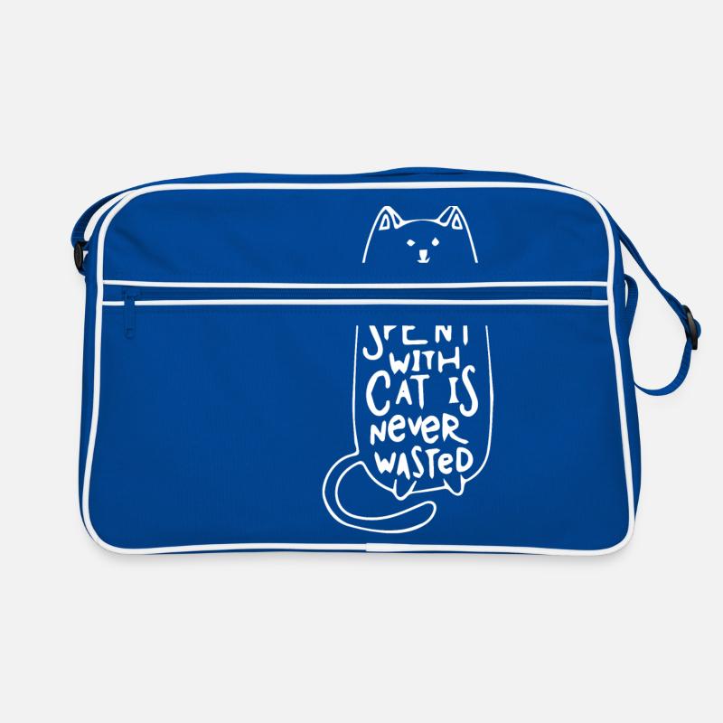 Spend time with cat leisure kitty gift Retro Bag