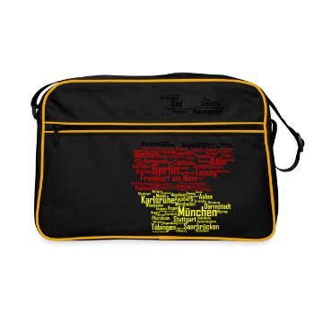 Germany city - Retro Bag - black/gold - Front