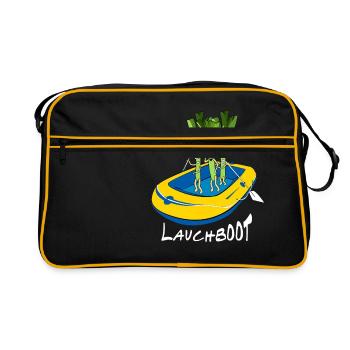 LAUCHBOOT leek body dinghy gift idea - Retro Bag - black/gold - Front