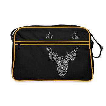 Deer Antlers Deer Animal sauvage Idée Style Cool - Sac Retro - noir/or - Devant