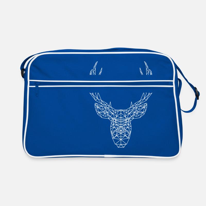Hirsch Geweih Reh Wildtier Geschenkidee Style Cool Retro Tasche