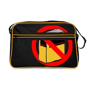 Duden orthographe merci idée de cadeau allemand - Sac Retro - noir/or - Devant