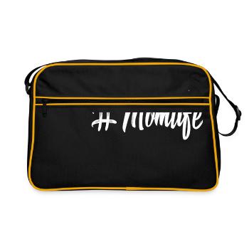 maman maman maman maman maman cadeau maman maman maman - Sac Retro - noir/or - Devant