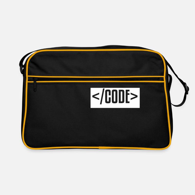 I turn coffee into code WHITE Ordinateur T-shirt Sac Retro