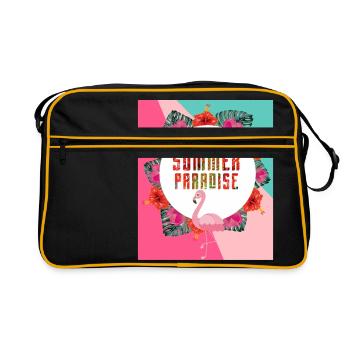 Paradis d'été - Sac Retro - noir/or - Devant
