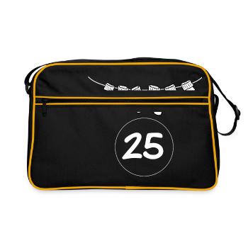 Old Sock sock wreath 25 - Retro Bag - black/gold - Front