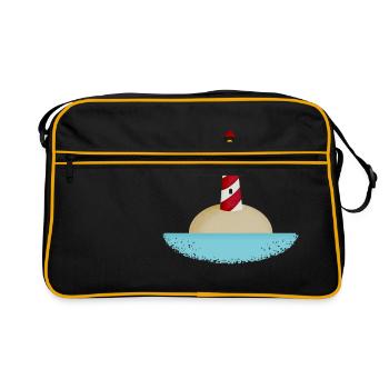 lighthouse - Retro Bag - black/gold - Front