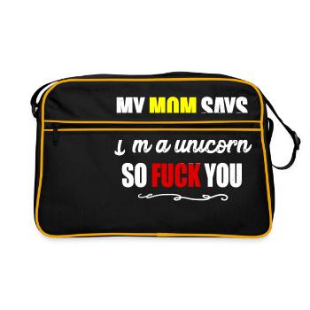 Licorne licorne - Sac Retro - noir/or - Devant
