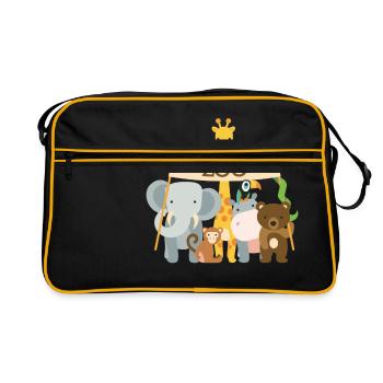 Zoo - Retro Tasche - Schwarz/Gold - Vorne