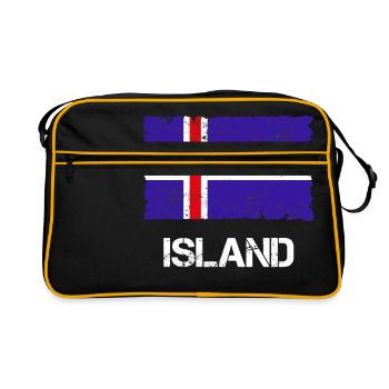 Islande - Sac Retro - noir/or - Devant