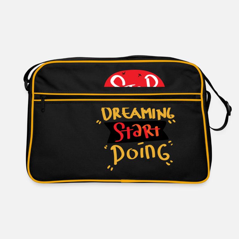 Ausreden - Retro Tasche - Schwarz/Gold