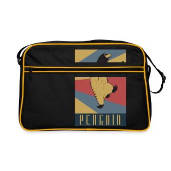 manchot - Sac Retro - noir/or - Devant