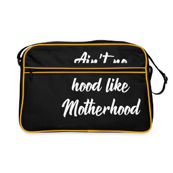 Maman Maman Maman Fête des Mères Cadeau - Sac Retro - noir/or - Devant