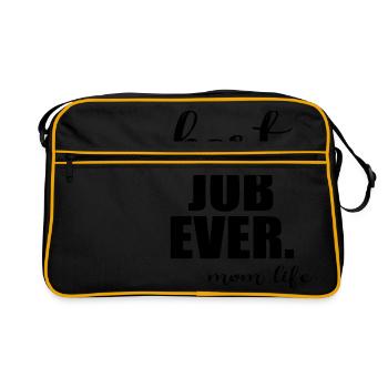 Maman Mère Mère Mère Mère Maman Maman Maman Maman Cadeau - Sac Retro - noir/or - Devant