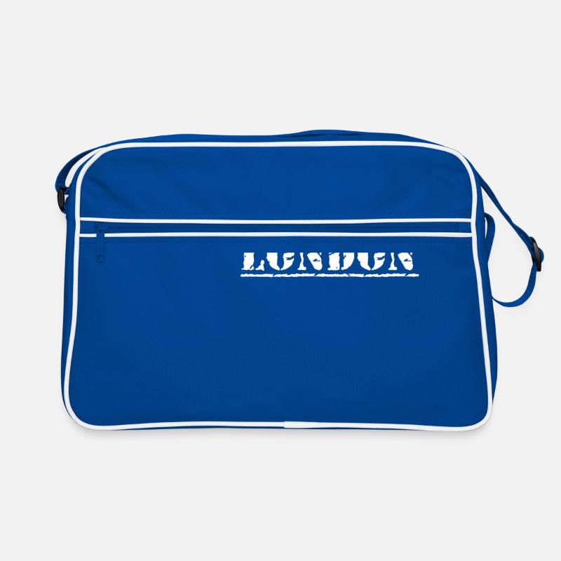 Élégant lettrage de Londres en blanc Sac Retro