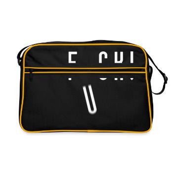 Falling Fuck - Retro Bag - black/gold - Front