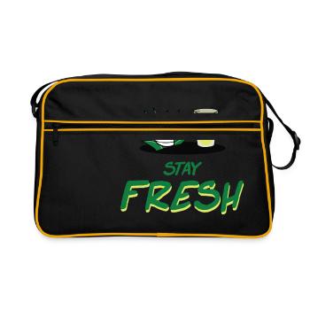 Stay fresh - Retro Bag - black/gold - Front