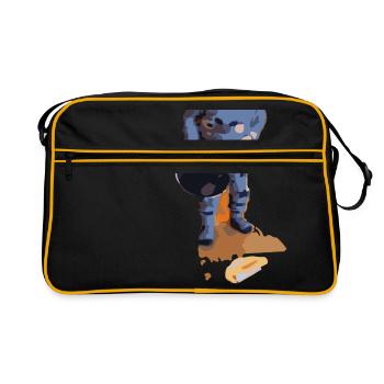 Cyka Blin , verdammter Pfannkuchen! Geschenk Idee - Retro Tasche - Schwarz/Gold - Vorne
