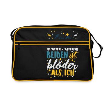 Drôle de dire Meilleur ami partenaire drôle - Sac Retro - noir/or - Devant