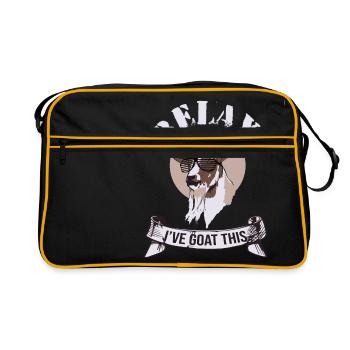 Relax I've Goat This Bock Goat Sunglasses - Retro Bag - black/gold - Front